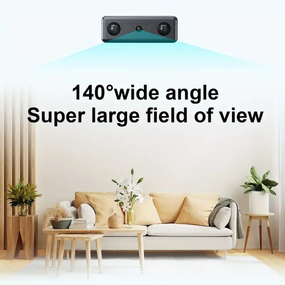 HD 480P Surveillance Camera with 64G SD Card And Battery